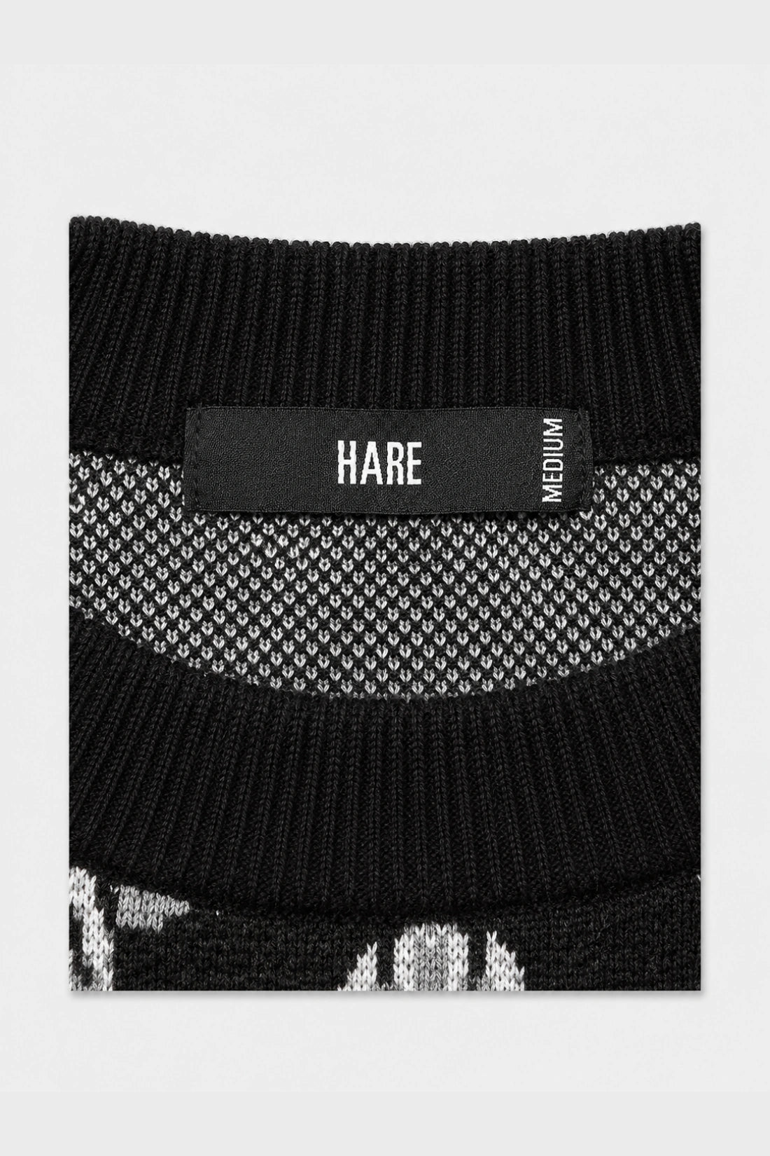 HARE Sudadera de punto jacquard damasco