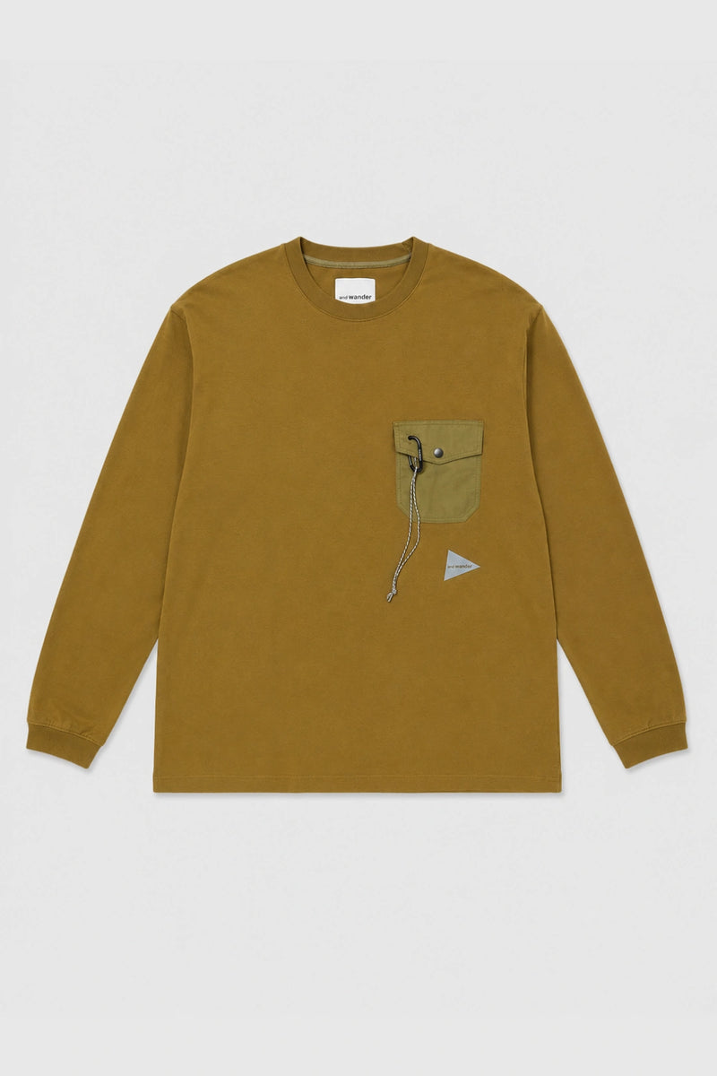 and wander COOLMAX® Utility Pocket LS T-Shirt