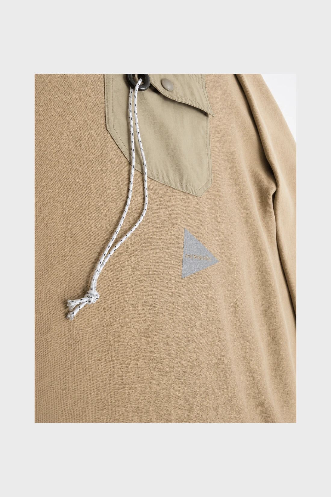 and wander COOLMAX® Camiseta de manga larga con bolsillo utilitario